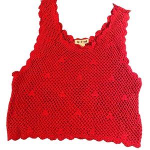 Juniors sweater tank top